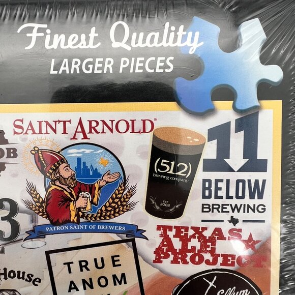 Texas Craft Beer Cerveza 1000 Pc White Mountain Jigsaw Puzzle 24" X 30" Ages 12+ - Picture 6 of 13